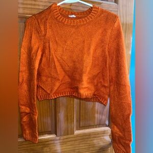 Cropped Orange Sweater